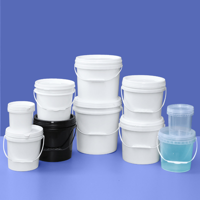 購入 100% 素材 食品グレード 1L 透明なプラスチックバケツ オーダーメイド印刷ラベルバケツ オンライン製造