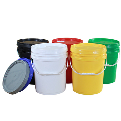 購入 5 ガロンの丸いプラスチックバケツ 粘着用の蓋付き プラスチック素材を含む画像 オンライン製造