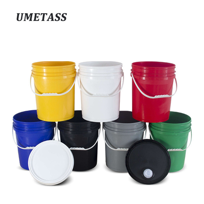 購入 100% 素材 カスタム 5 ガロンのプラスチックバケツ 塗料バケツ 化学家用 家飾り オンライン製造