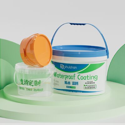 購入 卸売 10L 円形プラスチック リサイクル可能 収納用 塗料バケツ ハンドルと蓋付き オンライン製造