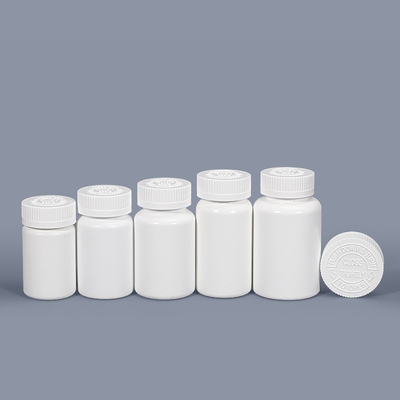 薬物の保管用 防子蓋丸い瓶 CRC 空白のプラスチック製の錠剤瓶