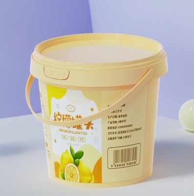 食品ソースとアイスクリームのためのカスタマイズされたロゴのミルク容器 プラスチックバケツ