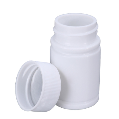 カプセル保存用の空きプラスチック製の白い薬のボトル 食品グレード別 20ml
