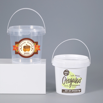 食用品 飲料 プラスチック キャンディ バケツ ハロウィーンの容器 蓋とハンドル