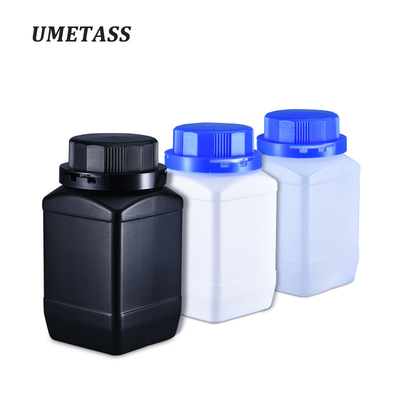 500ml 方形プラスチックスクリュートップボトル 薬剤のためのハンドル防止Hdpeボトル