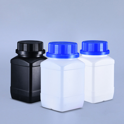1リットルのHDPE四角いラボボトル 食品用プラスチック反応剤 化学液体パッケージ
