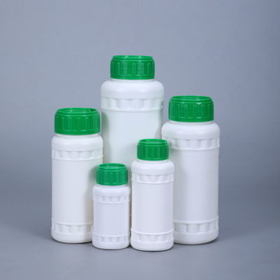 500ml ホワイト HDPE COEX プラスチックボトル 農薬用 スクロールキャップ 化学物剤耐性