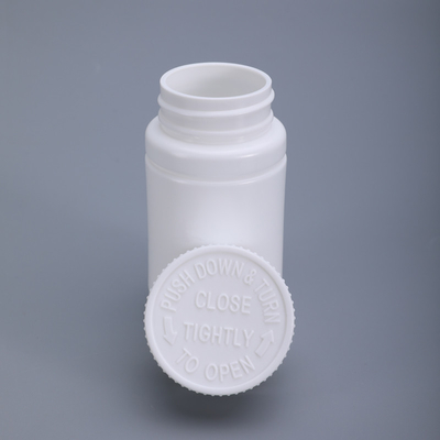 白い薬剤の錠剤の112mlカプセルプラスチックボトル