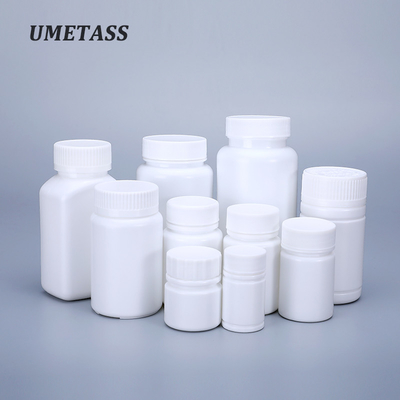 20ML-200ML 容量UMETASS HDPE ホワイト プラスチック ボトル 錠剤 保存 カプセル 保存