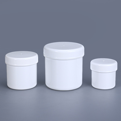 カスタムロゴ 1L 白色 広い口 高さ プラスチック ポップ缶 タンパク質粉末 食品 保存