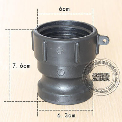 漏れのない60mm入口粗い糸から60mmキャムロックホース 1000L IBCタンクフィッティングアダプタ