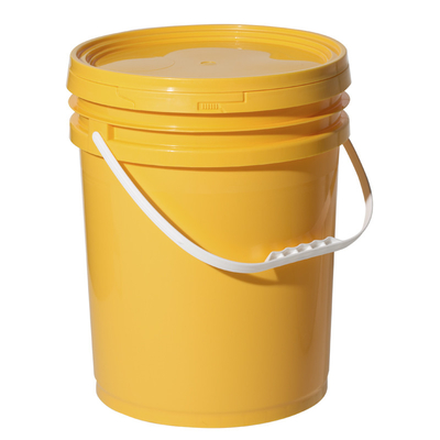塗料保管用の密封蓋付きの 15L クリアリサイクルプラスチックバケツ