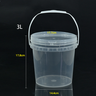 鮮明なカスタム PP プラスチック製 揚げ鶏肉とポップコーン用のミルクバケツ容器