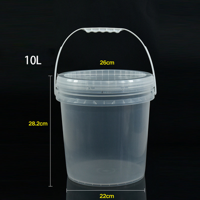 10L ポータブル 漁業用 PP 丸型 生物分解性 プラスチック ボケート 蓋シール付き 食品級