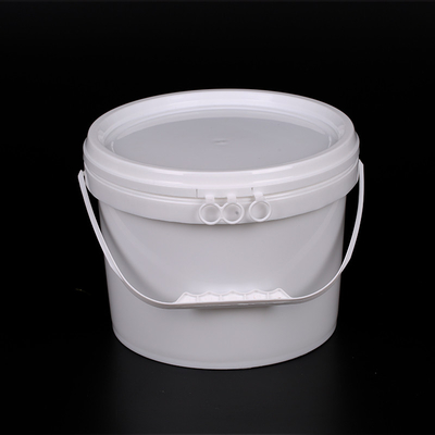 食品品目PP素材 6L 丸いプラスチック容器 液体水彩の包装用