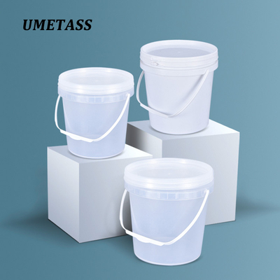 UMETASS 3リットルのプラスチックバケツ コンテナ ハンドルと蓋付き 完璧な塗料パートナー
