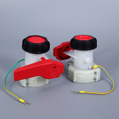 構造 バターフライバル メディア 水 DN50 75MM IBC 水タンクのためのプラスチックHDPEバルブ