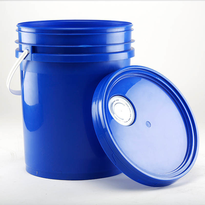 20リットルのプラスチックバケツ 柔軟なスプート蓋と石油貯蔵用のカスタマイズされたロゴ