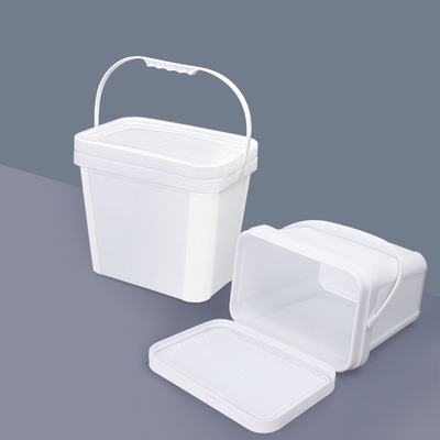 提供された長方形プラスチックバケツ 蓋柄付き貯蔵バケツ コンテナ