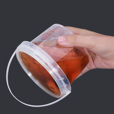 600ML 防腐クッキーバケツ 蓋柄付きプラスチック食品容器 100%素材