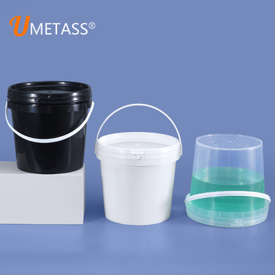 ISO9001SGS 認定 認定 ミツバチとアイスクリームのための黒 2L PP プラスチックバケツ UMETASS