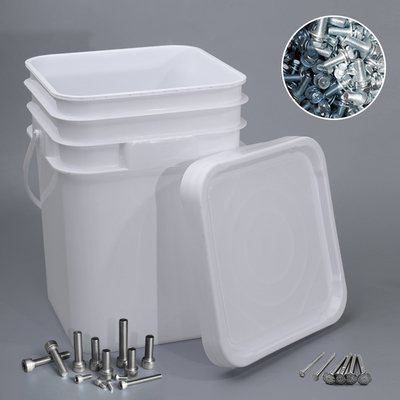 ハードウェア用アクセサリーのための高量5L 9L 12L 18L 20L長方形方形プラスチックバケツ