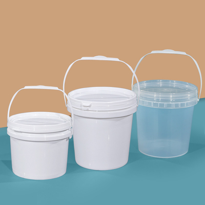 小型3L丸い食品用容器 壊れ易いPPプラスチックバケツ