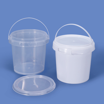 透明な多機能3Lセット 蓋とシールストリップ付きのプラスチックバケツ