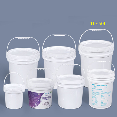 6L PP プラスチックバケツ ホールダーとシールシール蓋付き カスタマイズされたカラー印刷