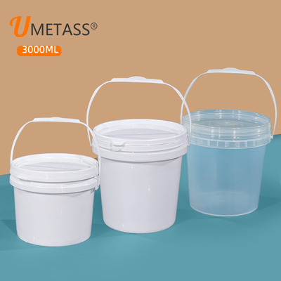 食品グレード 3L プラスチックバケツ 蓋とハンドル 漏れ止め容器 サポート OEM/ODM