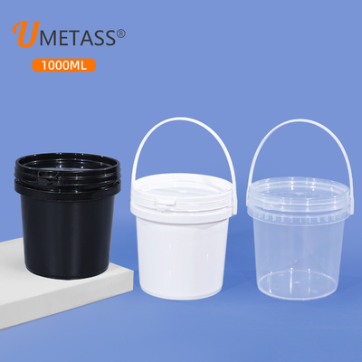 ポータブル 1リットル PP プラスチック容器 蓋とハンドル付き ソースピグメントの貯蔵