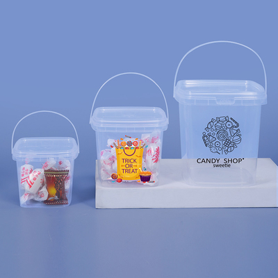 容量 280ml 500ml 1L 2L 食品級 広形 小型 透明 白色 プラスチック ボケット BPA 無