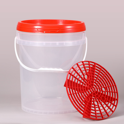 26cm 砂フィルターグリッド 車洗浄ツール PP 20L 5 ガロン ガマ蓋付きプラスチックバケツ