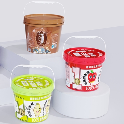 厚いPP 5ガロンプラスチックバケツ ホワイトバケツ 500ml ODM