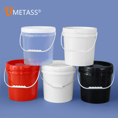 ポリプロピレン PP プラスチック ビールバケツ 10リットル 透き通る グレー 黒