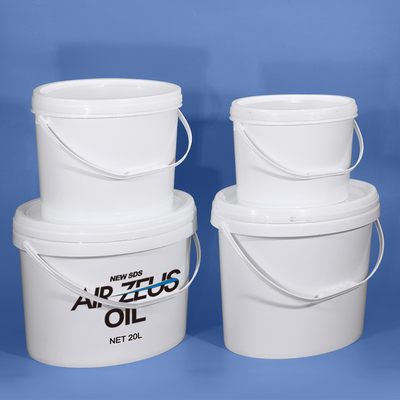 ポップコーン オバル 丸 プラスチック 食品 バケツ 大量 16L 黒 白