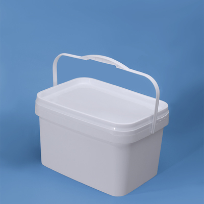 固い ハンドル を 備えた 5L 型 立方形 の プラスチック 桶