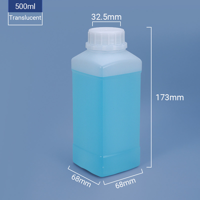 耐久性 500ml 方形のプラスチックボトル 簡単に詰め込み 倒す