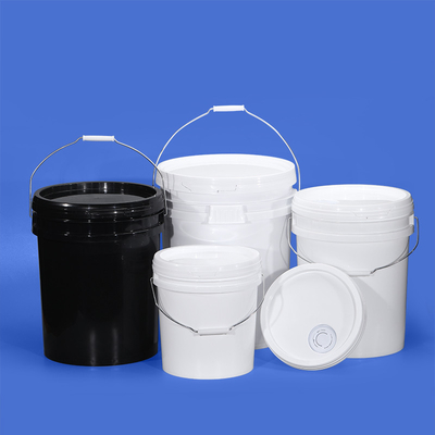 5 ガロンのプラスチックバケツとオイルスプート蓋 20L丸い食品グレードのプラスチックオイルバケツ